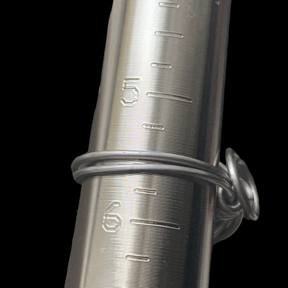 Nested Wire Wrapped Turquoise Blue Bead Ring Artesian Made Woman’s Jewelry - Picture 5 of 5